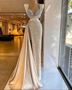 Champagne Fashion Evening Dresses Sexy Prom Dresses Pageant Dress Y1741 by simplepromdress