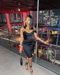 Sheath Homecoming Dresses 16th Birthday Outfits Black Girl Short Club Dress Y642 by simplepromdress