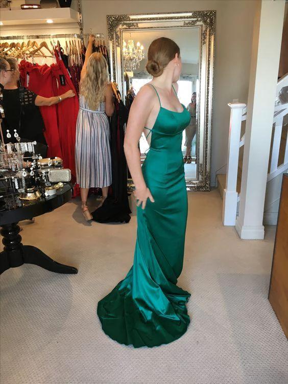 Green Mermaid Long Prom Evening Dress,Formal Dress Y640 by simplepromdress