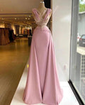 Pink Long Prom Dress Unique Evening Dress Y521 by simplepromdress