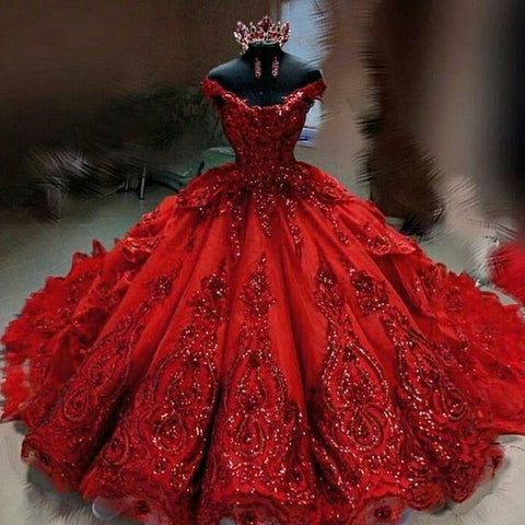 Vestido de fiesta encantador con hombros descubiertos S26633