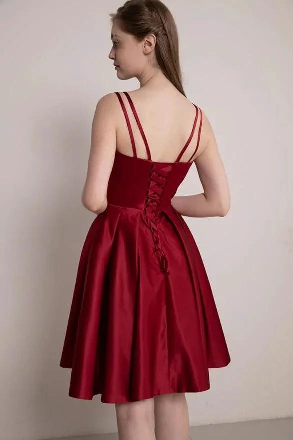 Prom Dress With Shorts Homecoming Dress with Pockets SYH80 by vivymakudress