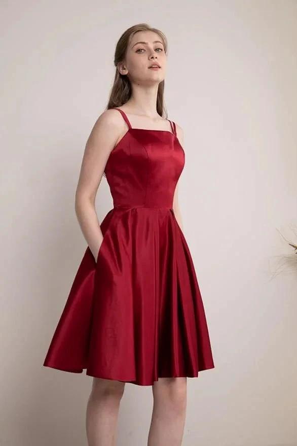 Prom Dress With Shorts Homecoming Dress with Pockets SYH80 by vivymakudress