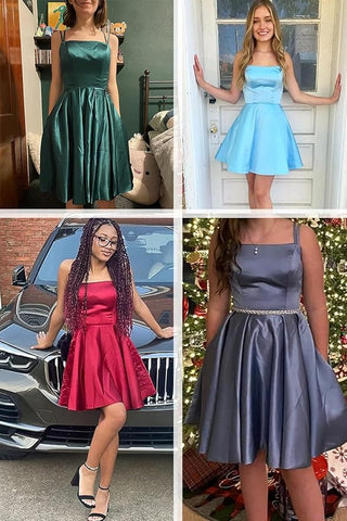 Ballkleid mit Shorts Homecoming-Kleid mit Taschen SYH80 