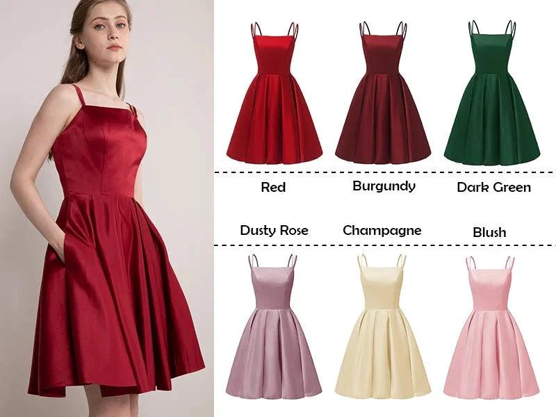 Prom Dress With Shorts Homecoming Dress with Pockets SYH80 by vivymakudress