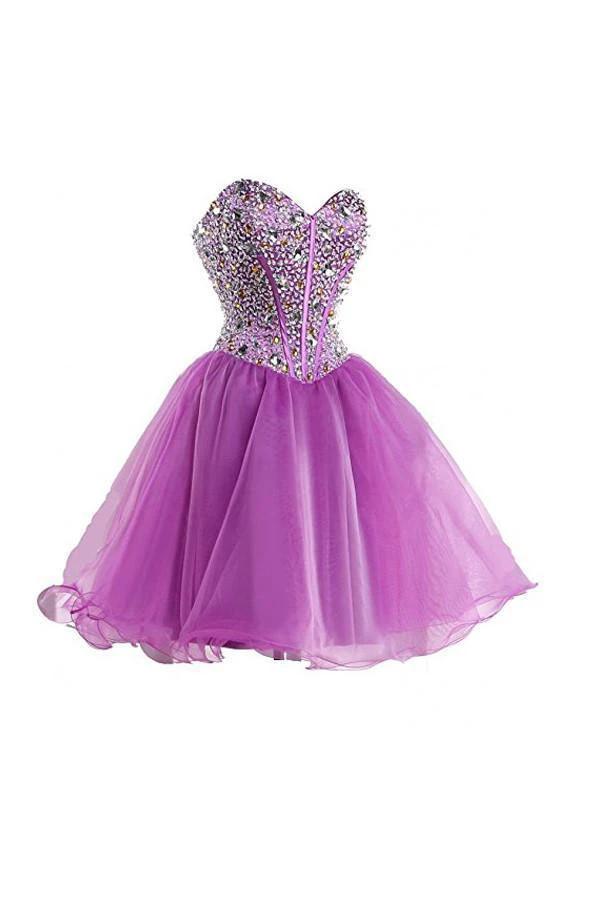 Purple Sweetheart Homecoming Dress Cocktail Dress Prom Dress PG049 by pgmdress