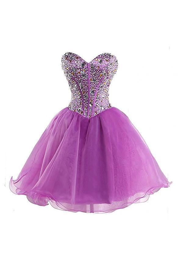 Purple Sweetheart Homecoming Dress Cocktail Dress Prom Dress PG049 by pgmdress