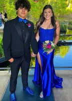 Arielle |Sheath Strapless Corset Satin Prom Dress with Slit by KissProm