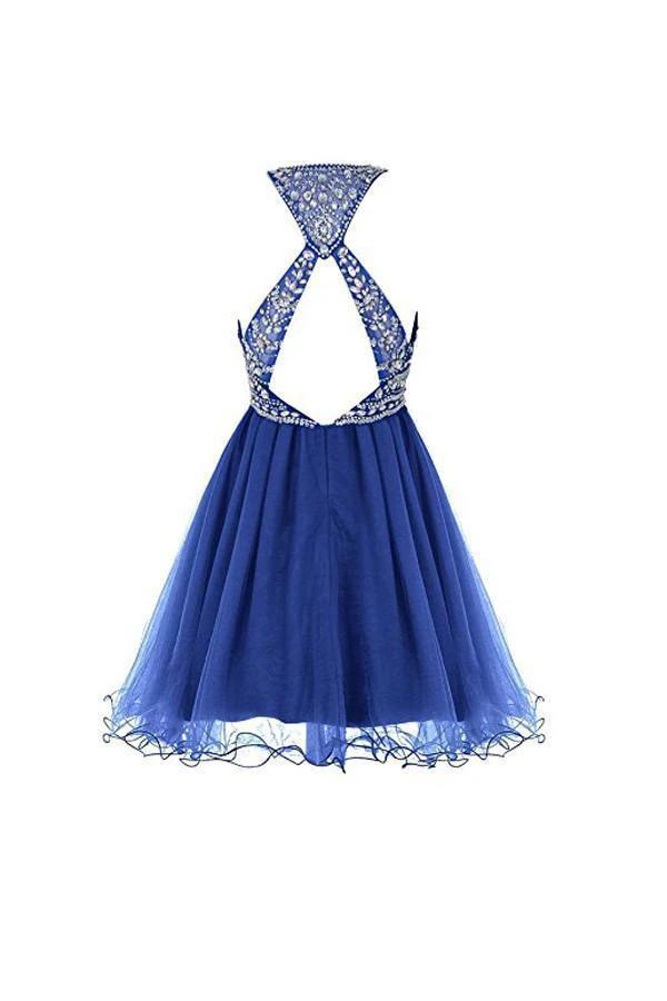 Royal Bule Tulle Homecoming Dresses 2016 Short Prom Gowns PG045 by pgmdress