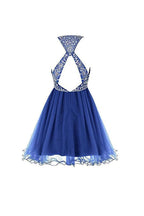 Royal Bule Tulle Homecoming Dresses 2016 Short Prom Gowns PG045 by pgmdress