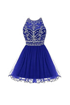 Royal Bule Tulle Homecoming Dresses 2016 Short Prom Gowns PG045 by pgmdress