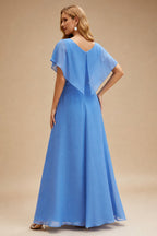 Rutipo As Picture Boho Sequin V-Neck Long Sleeves Sweep Train Wedding Dresses