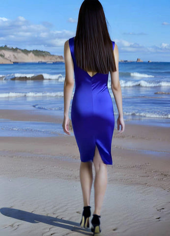 Marcie Mulberry Silk Dress