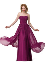 Sexy A-line Floor-length Sweetheart Ruffle Chiffon Bridesmaid Dresses by misshow.com