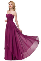 Sexy A-line Floor-length Sweetheart Ruffle Chiffon Bridesmaid Dresses by misshow.com