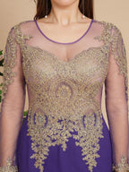 Sexy Lace Appliques Long Sleeves Mermaid Prom Dresses by misshow.com