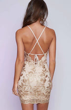 Sexy Sheath Sequins Mini Party Dress Homecoming Dress Graduation Dress PD407 by pgmdress