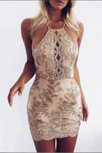 Sexy Sheath Sequins Mini Party Dress Homecoming Dress Graduation Dress PD407 by pgmdress