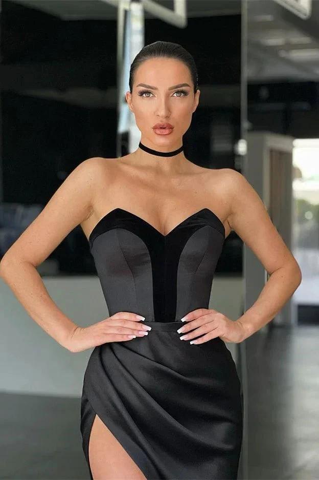 Sexy Sleeveless Sequins Front-Split Prom Dresses With Zipper by misshow.com