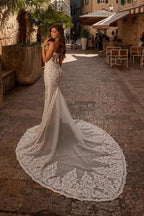 Sexy sweetheart sleeveless mermaid lace Wedding dresses by misshow.com