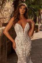 Sexy sweetheart sleeveless mermaid lace Wedding dresses by misshow.com