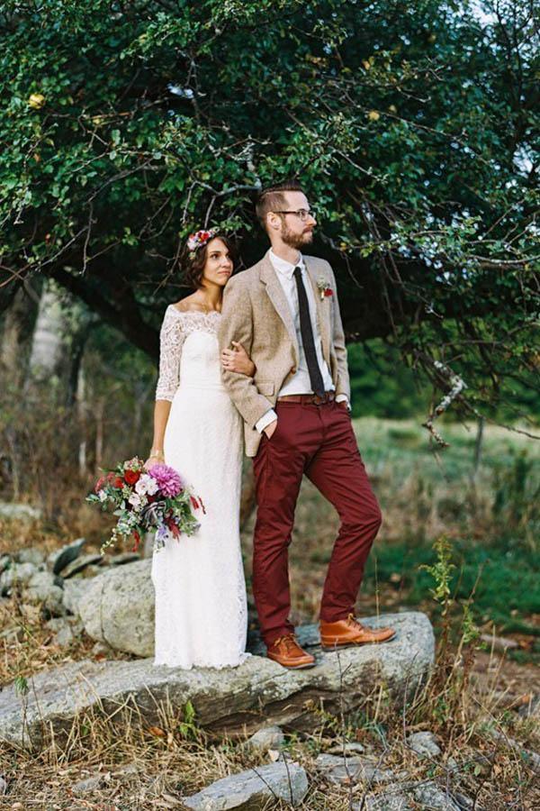 Sheath Off-the-Shoulder White Sweep Train Wedding Dress with Long Sleeve WD535 Main Image