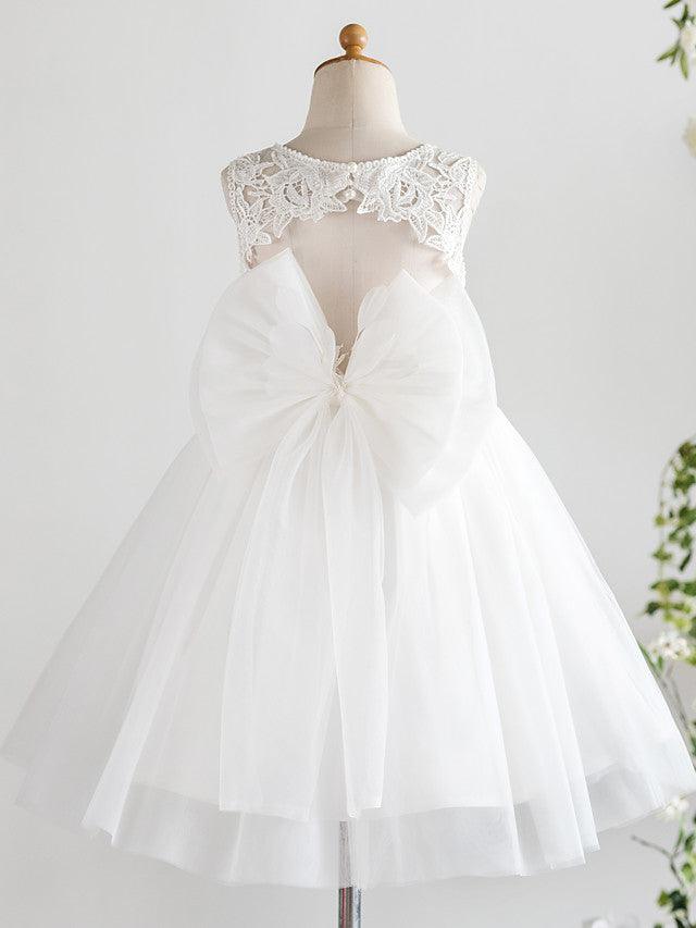 Short Princess Tulle Wedding First Communion Birthday Flower Girl Dresses - photo 2