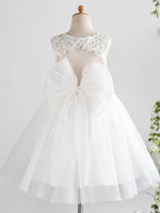 Short Princess Tulle Wedding First Communion Birthday Flower Girl Dresses - photo 2