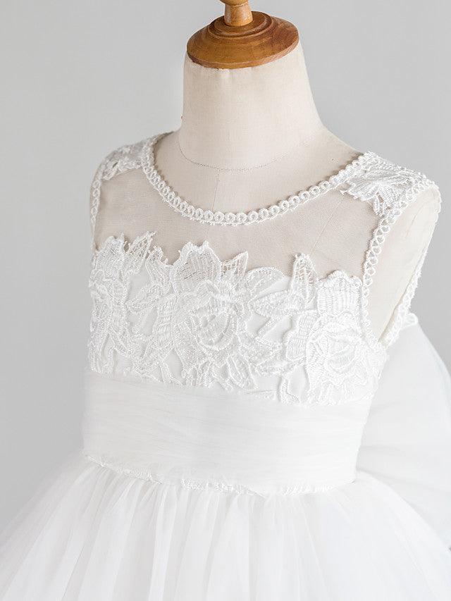 Short Princess Tulle Wedding First Communion Birthday Flower Girl Dresses - photo 3