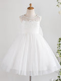 Short Princess Tulle Wedding First Communion Birthday Flower Girl Dresses - photo 1