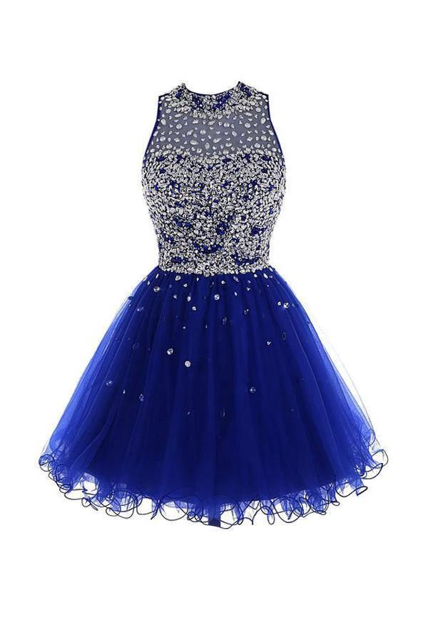 Short Tulle Beading Homecoming Dress Prom Gown PG037 by pgmdress