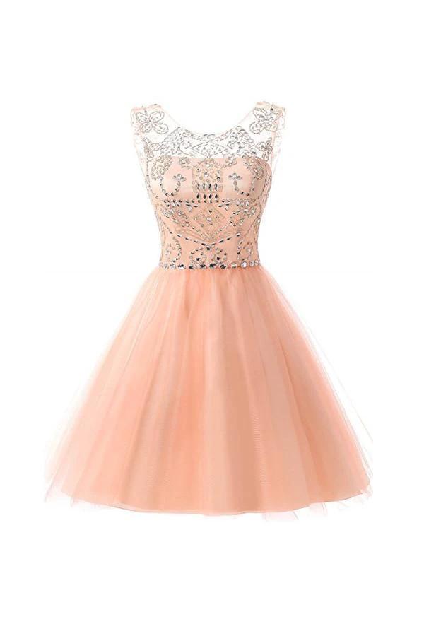 Short Tulle Beading Homecoming Dresses Prom Gowns Party Dresses PG076 by pgmdress