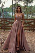 Simple long evening dresses by misshow.com
