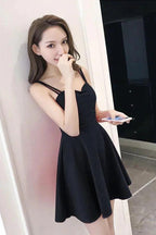 Simple Straps Sweetheart Red Satin Homecoming Dresses Party Dresses PD091 by pgmdress
