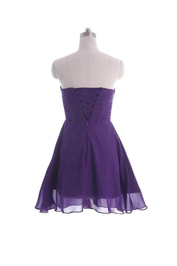 Simply Chiffon Strapless Bridesmaid Dress Homecoming Dress PG039 by pgmdress
