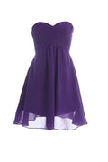 Simply Chiffon Strapless Bridesmaid Dress Homecoming Dress PG039 by pgmdress