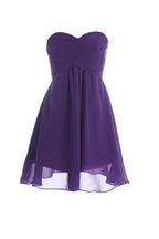 Simply Chiffon Strapless Bridesmaid Dress Homecoming Dress PG039 by pgmdress