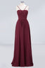 Spaghetti-Straps Backless Bridesmaid Dress  Ruffles Chiffon Wedding Party Dress