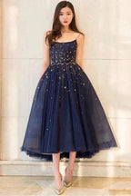 Sparkly Homecoming Dresses Stars A Line Short Prom Dress PD384 by pgmdress