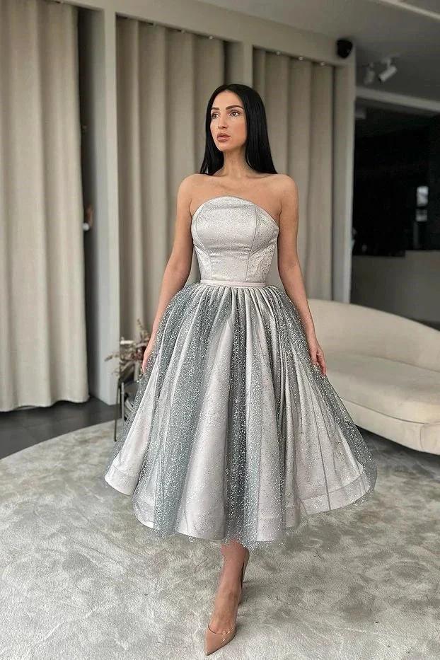 Sparkly Sleeveless A-line Sequined Prom Dress by misshow.com