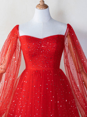 Vestido mini con escote corazón y nubes estrelladas