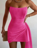Sheath Strapless Homecoming Dress with Drape by KissProm