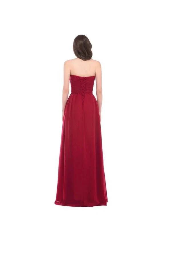 Strapless Long Evening Dress with Appliques Prom Dresses PG276 by pgmdress