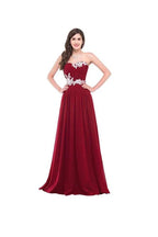Strapless Long Evening Dress with Appliques Prom Dresses PG276 by pgmdress