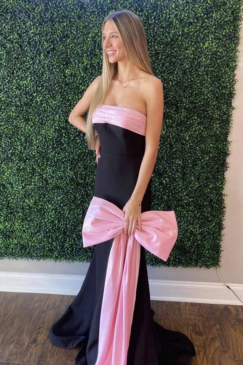 Darlene | Strapless Mermaid Sheath Long Prom Dress with Side Bow by KissProm