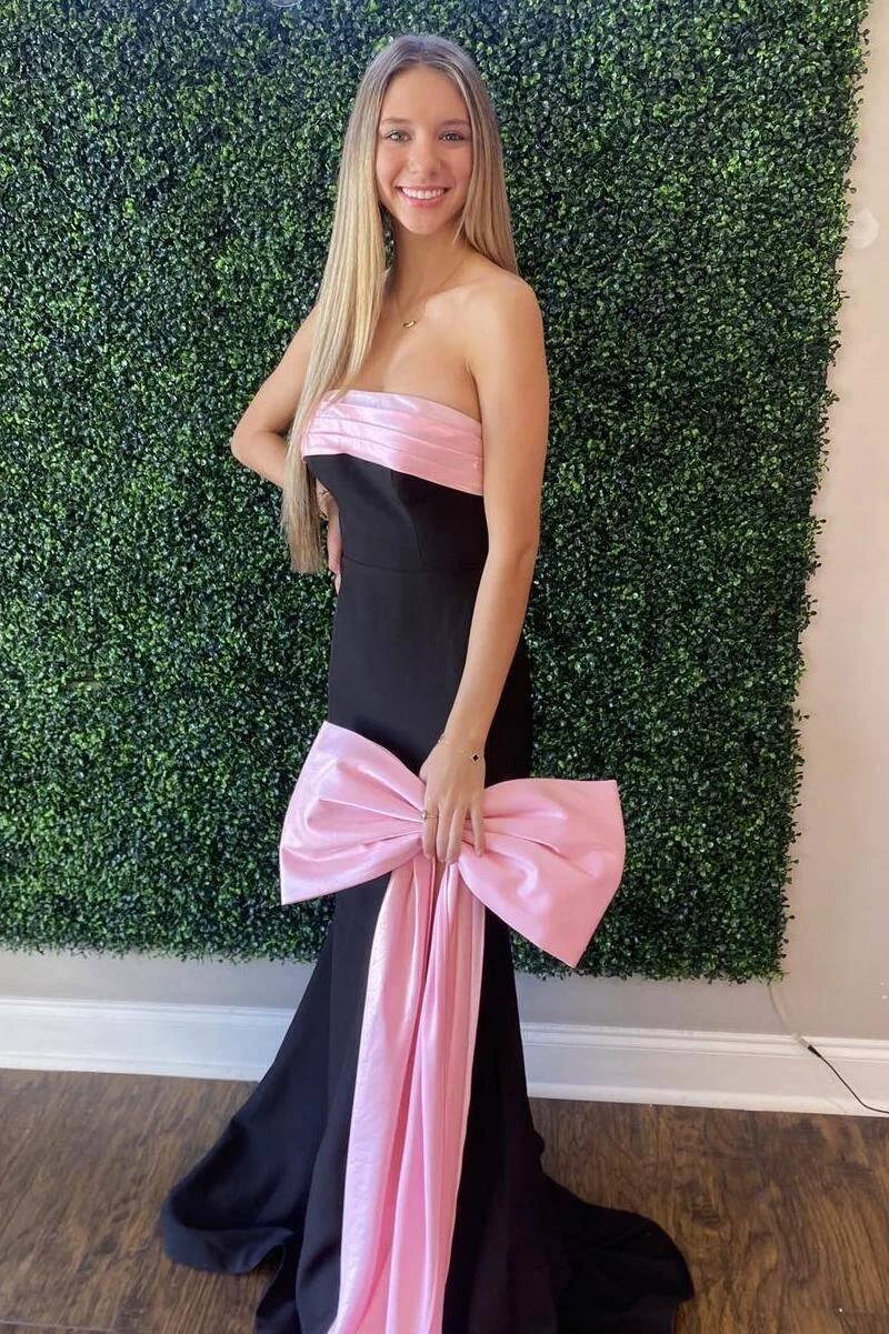 Darlene | Strapless Mermaid Sheath Long Prom Dress with Side Bow by KissProm