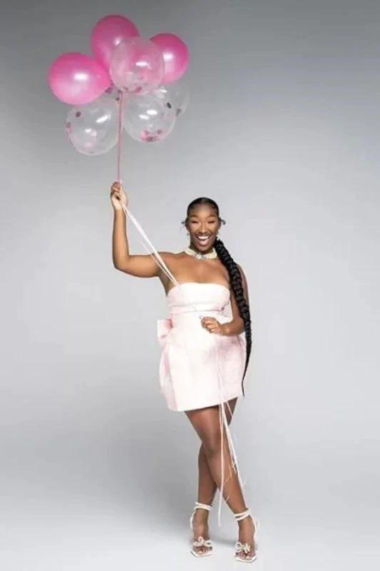 Chic Sleeveless Ruched Satin Floral Jacquard Mini Homecoming Dress with Bow by misshow.com