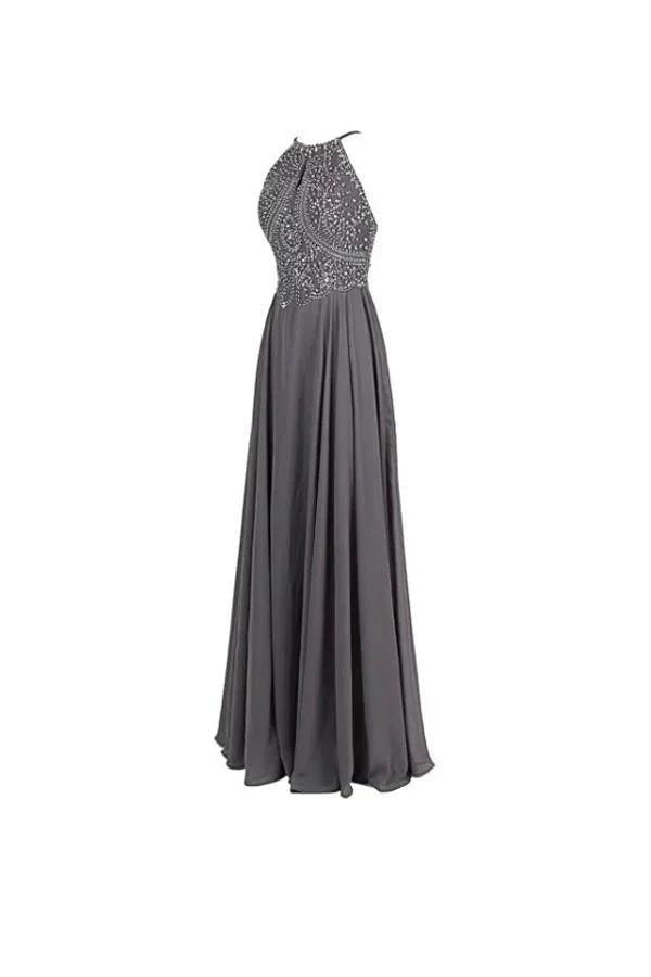 Straps Formal Gowns Beading Prom Evening Dresses Backless PG263 by pgmdress