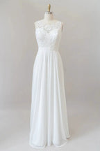 Straps Lace A-line Boho Wedding Dress by BIZTUNNEL