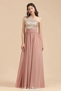 Stylish One Shoulder Sequins Chiffon Evening Party Dress Prom Dress by misshow.com